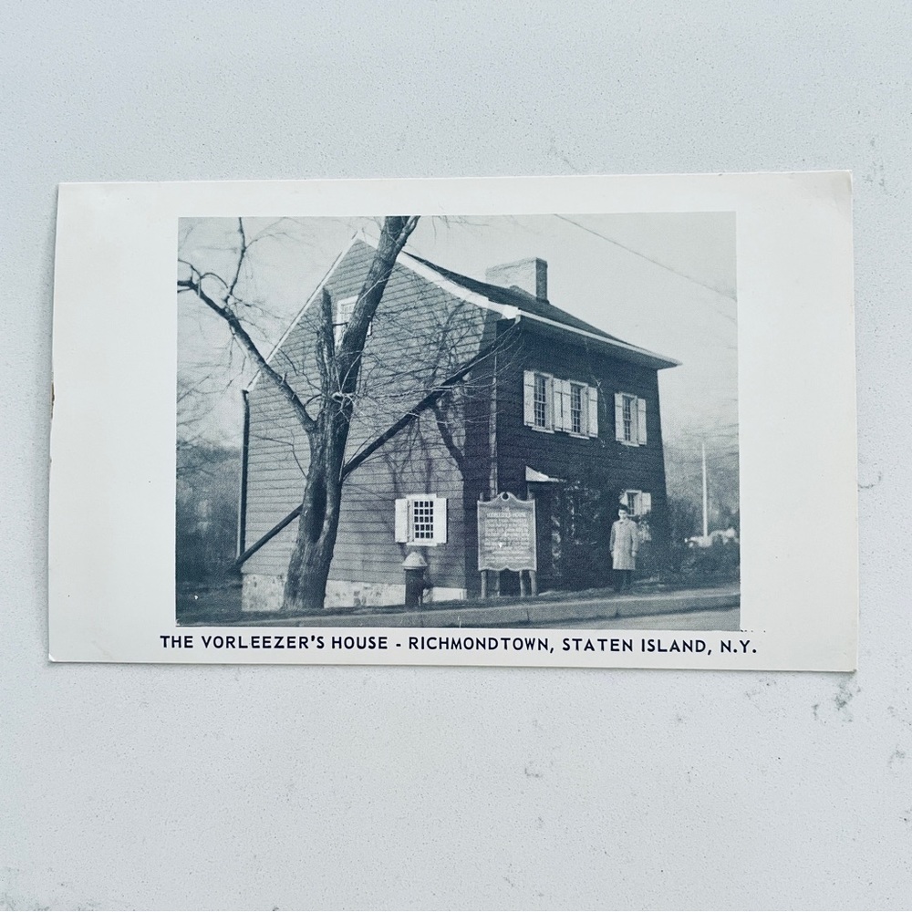 Vintage Vorleezer’s House Postcard Staten Island New York